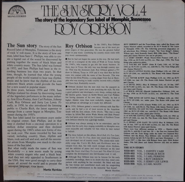 Roy Orbison : The Sun Story Vol.4 (LP, Comp)