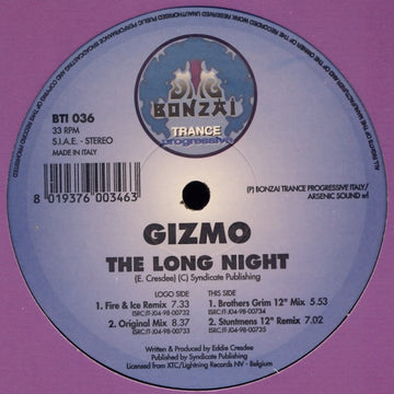 Gizmo : The Long Night (12")