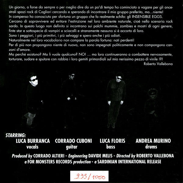 The Insensible Eggs : Scream (7", Single, Num)