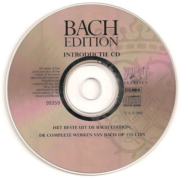 Johann Sebastian Bach : Introductie - Het Beste Uit De Bach Edition (CD, Comp, Smplr)