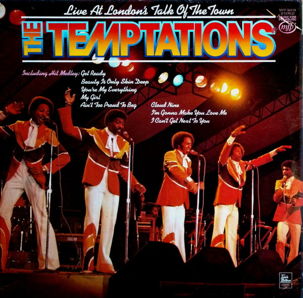 The Temptations : Live At London's Talk Of The Town (LP, Album, RE)