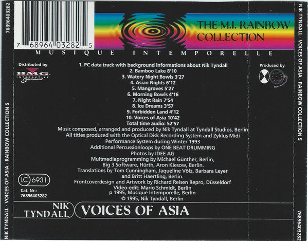 Nik Tyndall : Voices Of Asia (CD, Album, Enh)