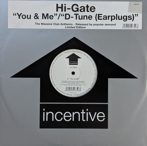 Hi-Gate : You & Me / D-Tune (Earplugs) (12", Ltd)