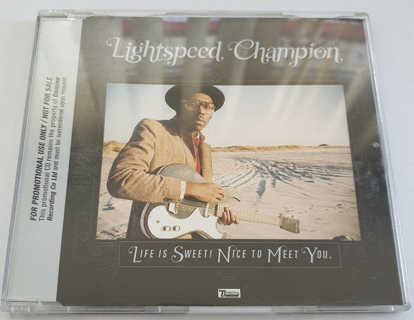 Lightspeed Champion : Life Is Sweet! Nice To Meet You. (CD, Promo)