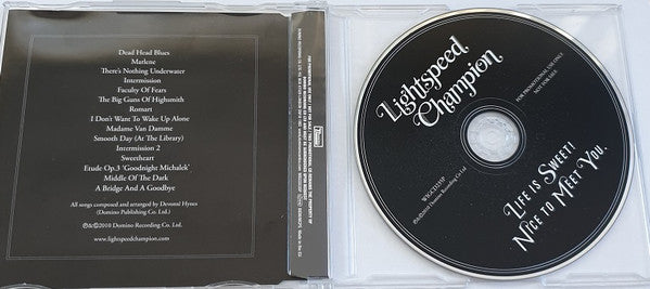 Lightspeed Champion : Life Is Sweet! Nice To Meet You. (CD, Promo)
