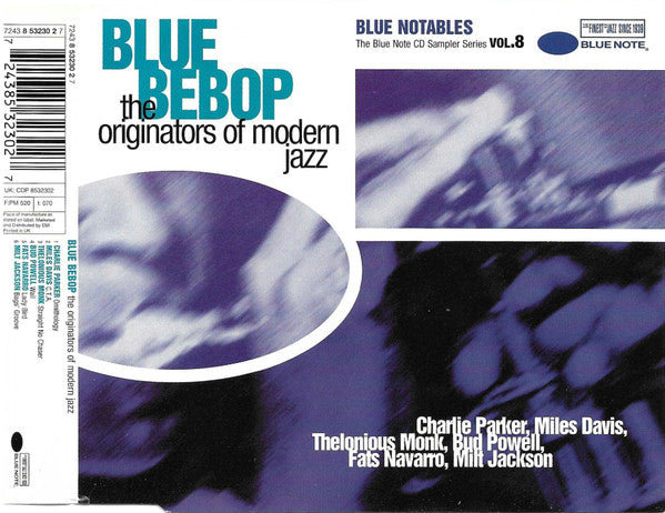 Various : Blue Bebop (The Originators Of Modern Jazz) (CD, Comp, Mono, Smplr)