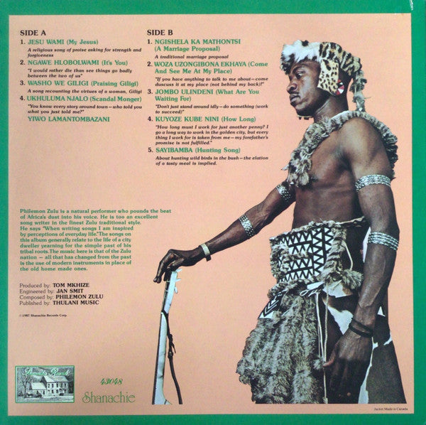 Philemon Zulu : How Long - Zulu Jive (LP, Album)