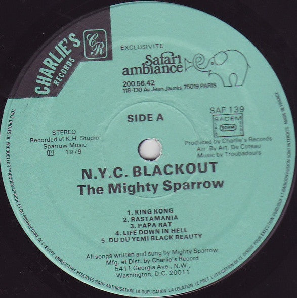 Mighty Sparrow : N.Y.C Blackout (LP, Album)