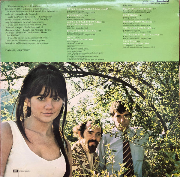 The Stone Poneys Featuring Linda Ronstadt : The Stone Poneys (LP, Album, RE)