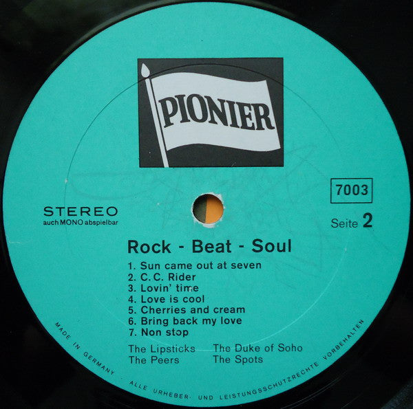 The Lipsticks / The Duke Of Soho / The Peers / The Spots : Rock Beat Soul (LP, Comp)