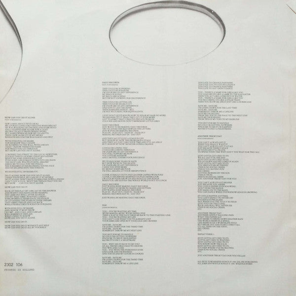 The Who : Face Dances (LP, Album)