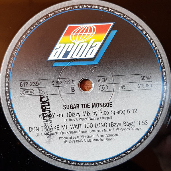 Sugar Toe Monroe : Dizzy (12", Maxi)