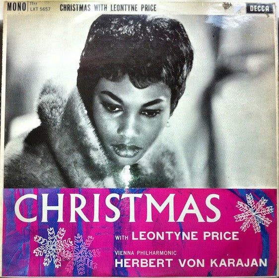 Leontyne Price, Herbert von Karajan, Wiener Philharmoniker : Christmas With Leontyne Price (LP, Album, Mono)
