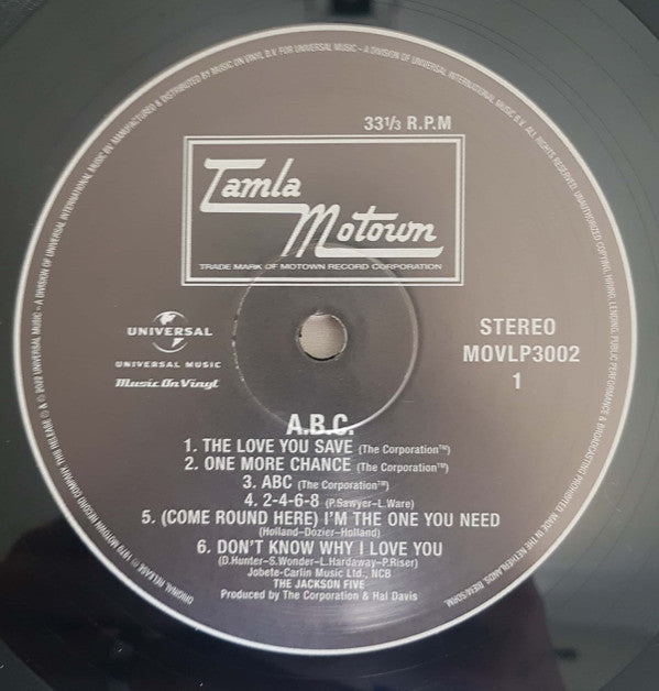 The Jackson 5 : ABC (LP, Album, RE, 180)