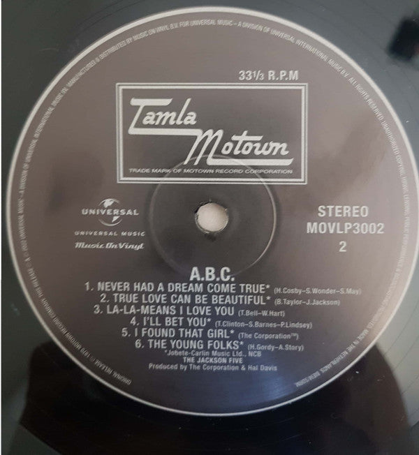 The Jackson 5 : ABC (LP, Album, RE, 180)
