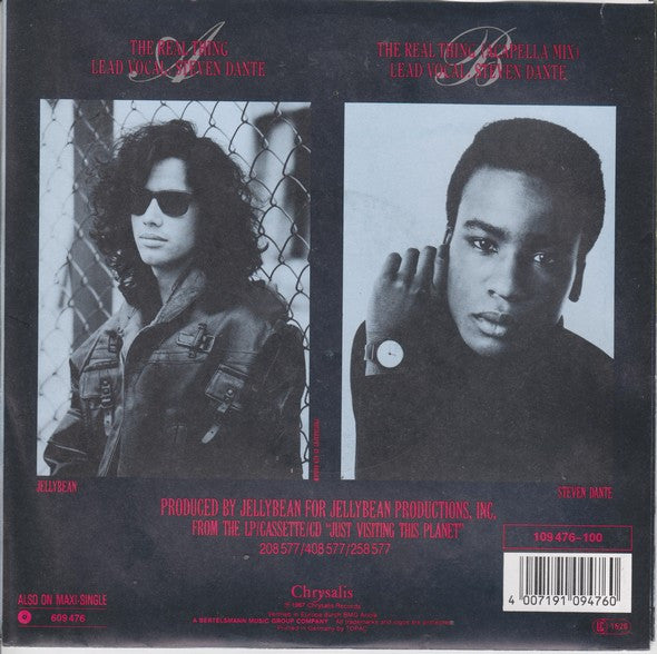 John "Jellybean" Benitez Featuring Steven Dante : The Real Thing (7", Single)