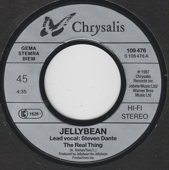 John "Jellybean" Benitez Featuring Steven Dante : The Real Thing (7", Single)