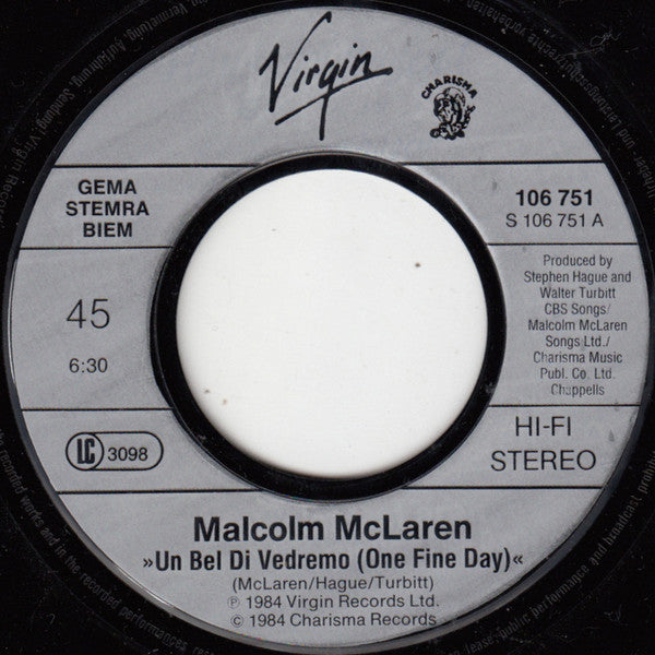Malcolm McLaren : Madam Butterfly (7", Single)