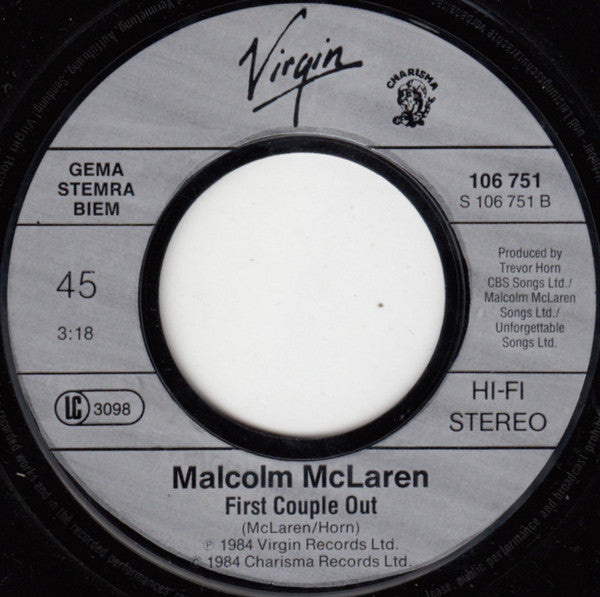 Malcolm McLaren : Madam Butterfly (7", Single)