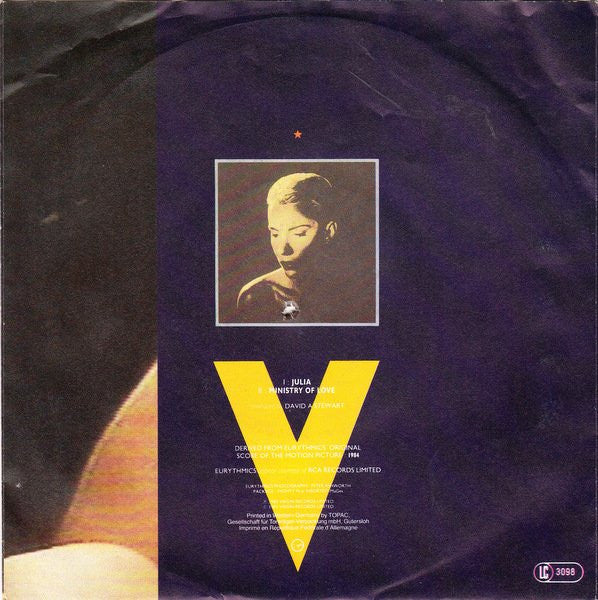 Eurythmics : Julia (7", Single)