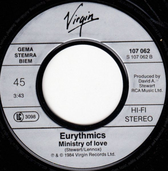 Eurythmics : Julia (7", Single)