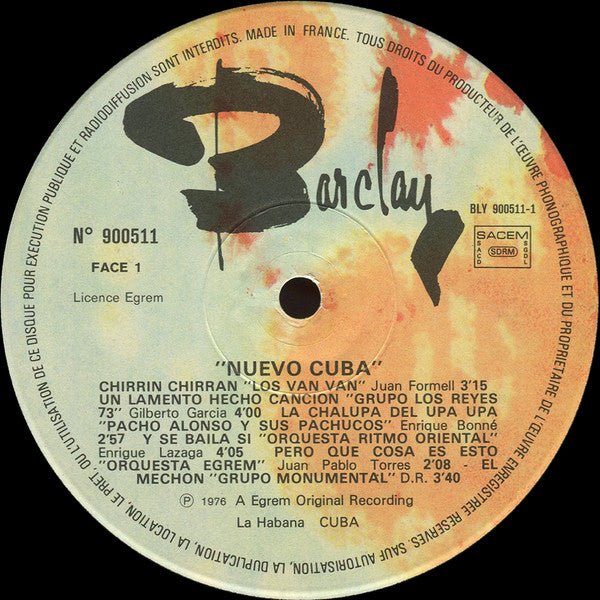 Various : Nuevo Cuba 1 (LP, Comp)