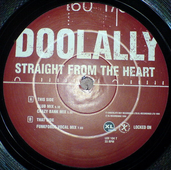 Doolally : Straight From The Heart (12", Single)