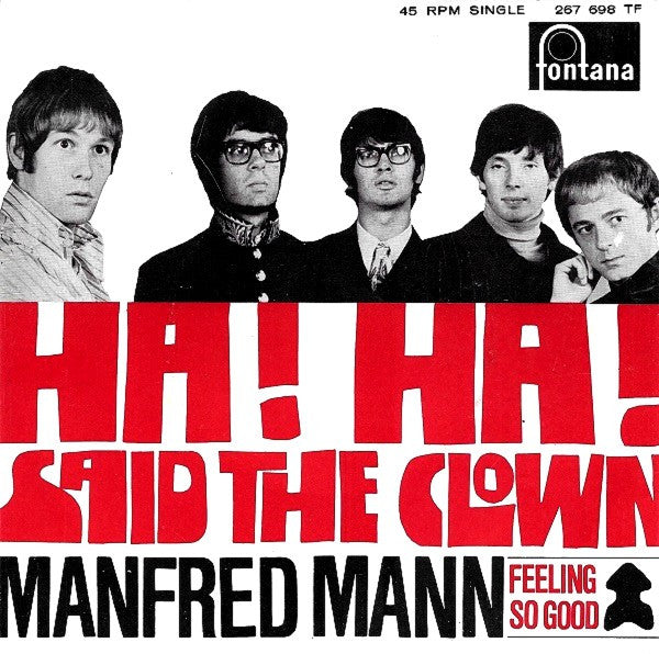 Manfred Mann : Ha! Ha! Said The Clown (7", Single, Mono)