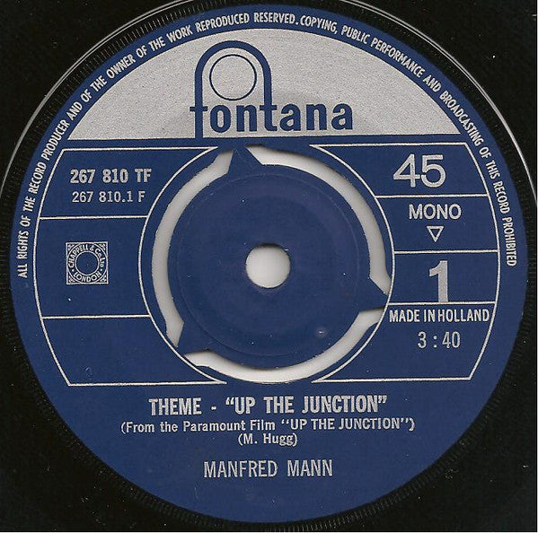 Manfred Mann : Up The Junction (7", Single, Mono)