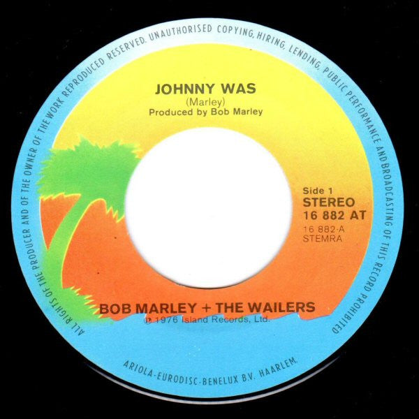 Bob Marley & The Wailers : Johnny Was (Woman Hang Your Head Down Low) (7")