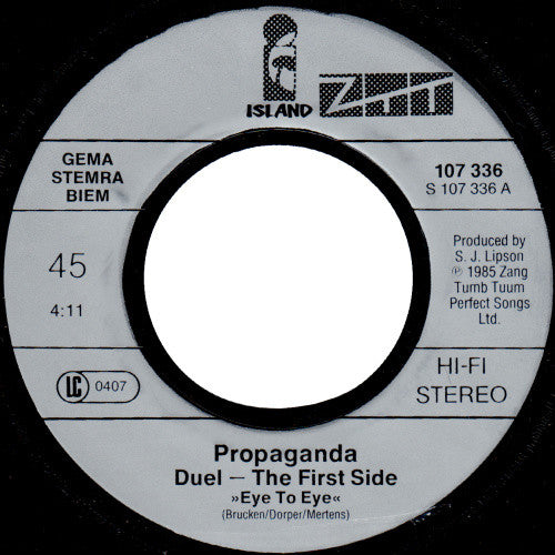 Propaganda : Duel (7", Single)