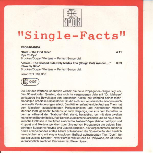 Propaganda : Duel (7", Single)