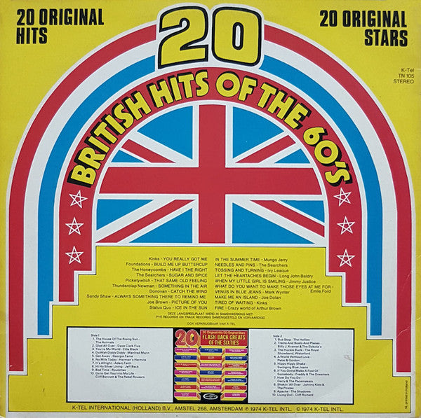 Various : 20 British Hits Of The 60's (LP, Comp)