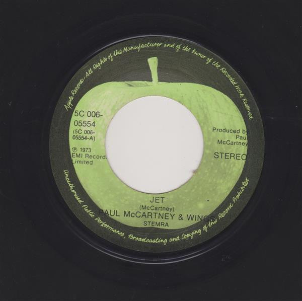 Paul McCartney & Wings* : Jet (7", Single)
