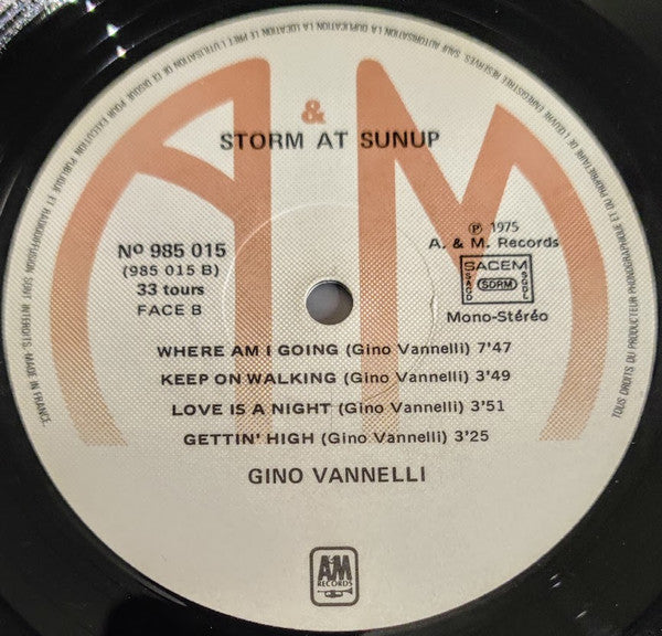 Gino Vannelli : Storm At Sunup (LP, Album)