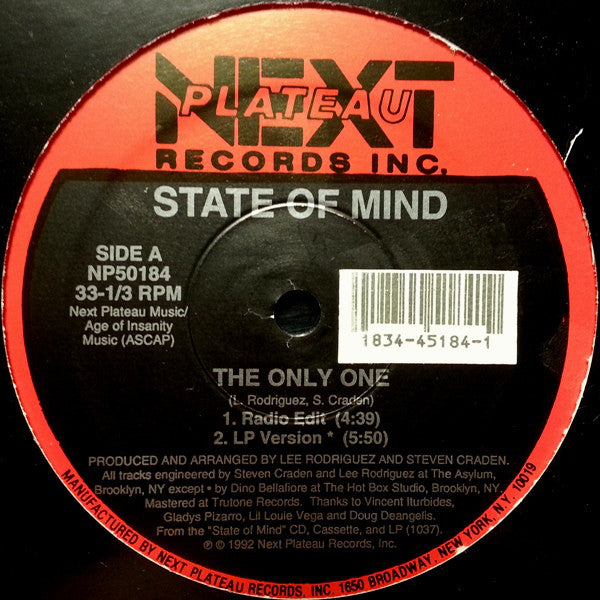 State Of Mind (5) : The Only One (12")