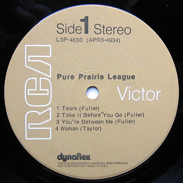 Pure Prairie League : Pure Prairie League (LP, Album, RE)
