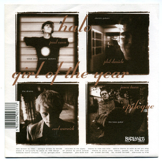 Girl Of The Year : Halo (7")