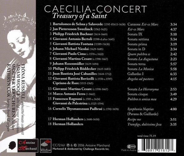 Caecilia Concert : Trasury Of A Saint (CD)