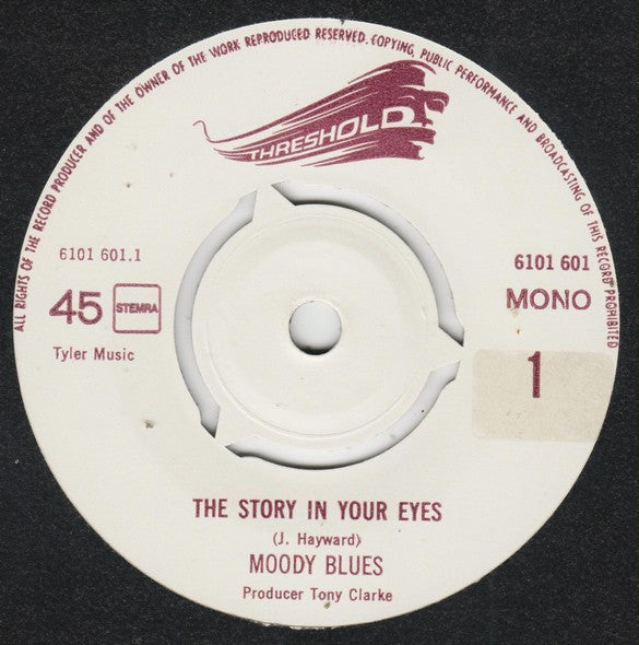 The Moody Blues : The Story In Your Eyes (7", Single)