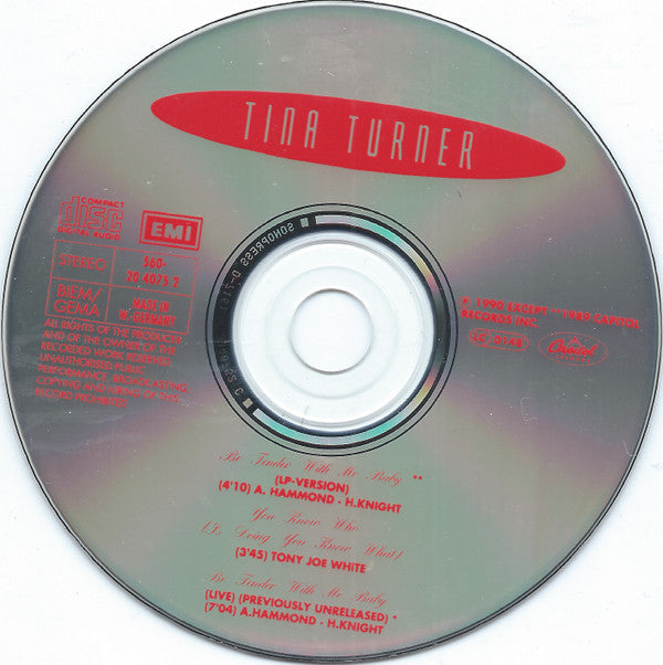 Tina Turner : Be Tender With Me Baby (CD, Maxi)