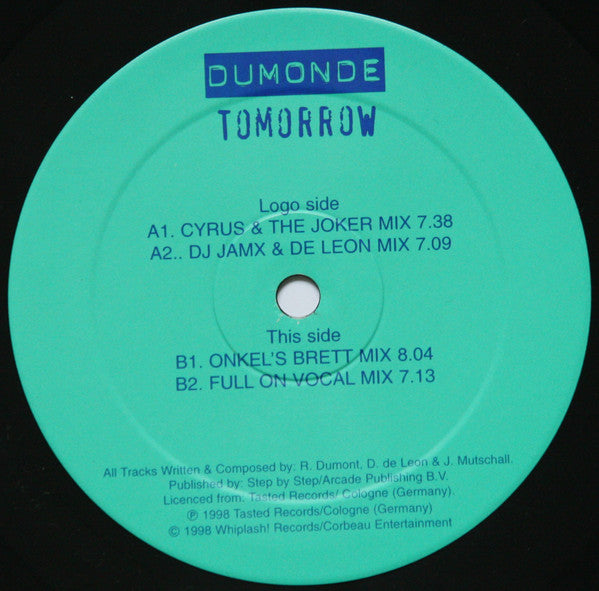 DuMonde : Tomorrow (12")