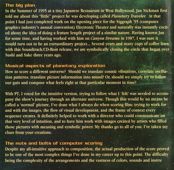 Paul Haslinger : Planetary Traveler (2xCD, Album + CD-ROM, Enh)