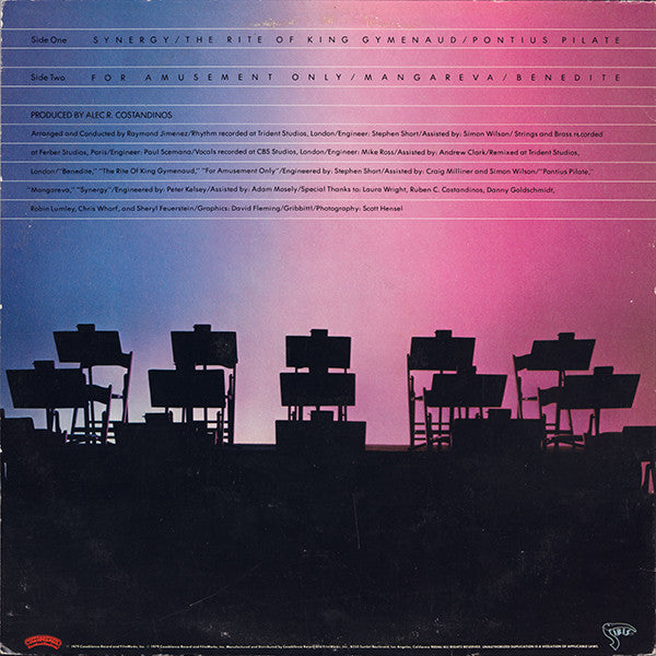 Alec R. Costandinos & The Synchophonic Orchestra* Featuring Alirol* & Jacquet* : Alec R. Costandinos & The Syncophonic Orchestra Featuring Alirol & Jacquet (LP, Album)