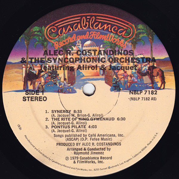 Alec R. Costandinos & The Synchophonic Orchestra* Featuring Alirol* & Jacquet* : Alec R. Costandinos & The Syncophonic Orchestra Featuring Alirol & Jacquet (LP, Album)