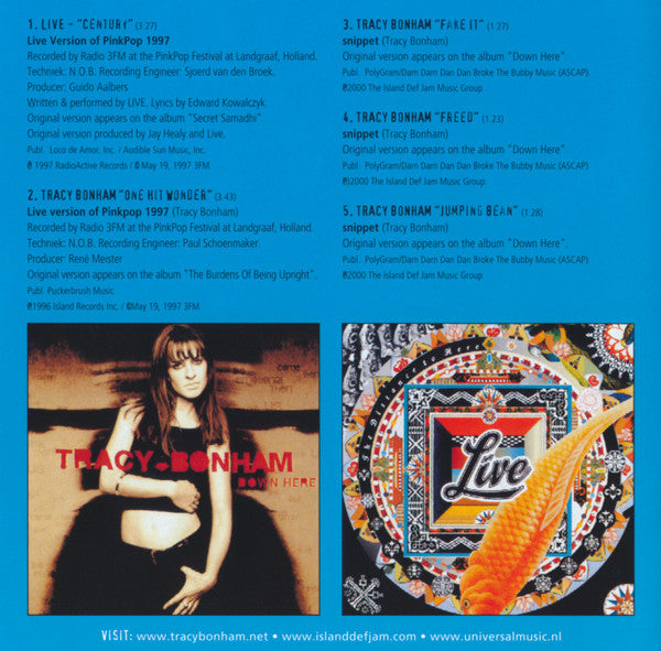 Live & Tracy Bonham : PinkPop 2000 Presents (CD, Enh, Promo)