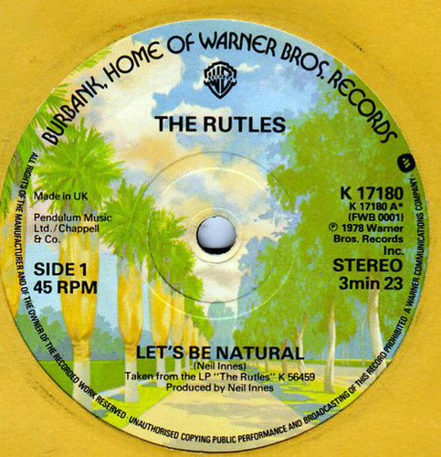 The Rutles : Let's Be Natural (7", Single)