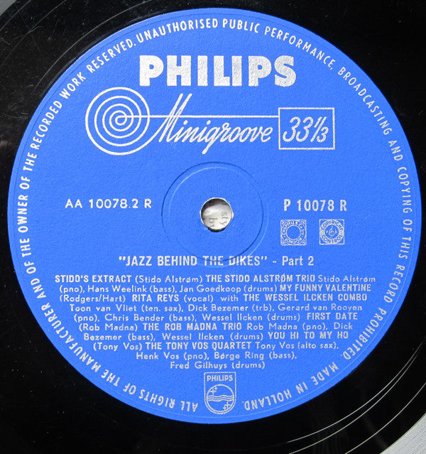 Various : Jazz Behind The Dikes (10", Comp, Mono)