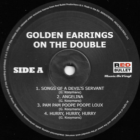Golden Earrings* : On The Double (2xLP, Album, RE)