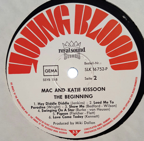 Mac & Katie Kissoon* : The Beginning (LP, Album)
